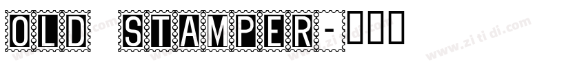 old stamper字体转换